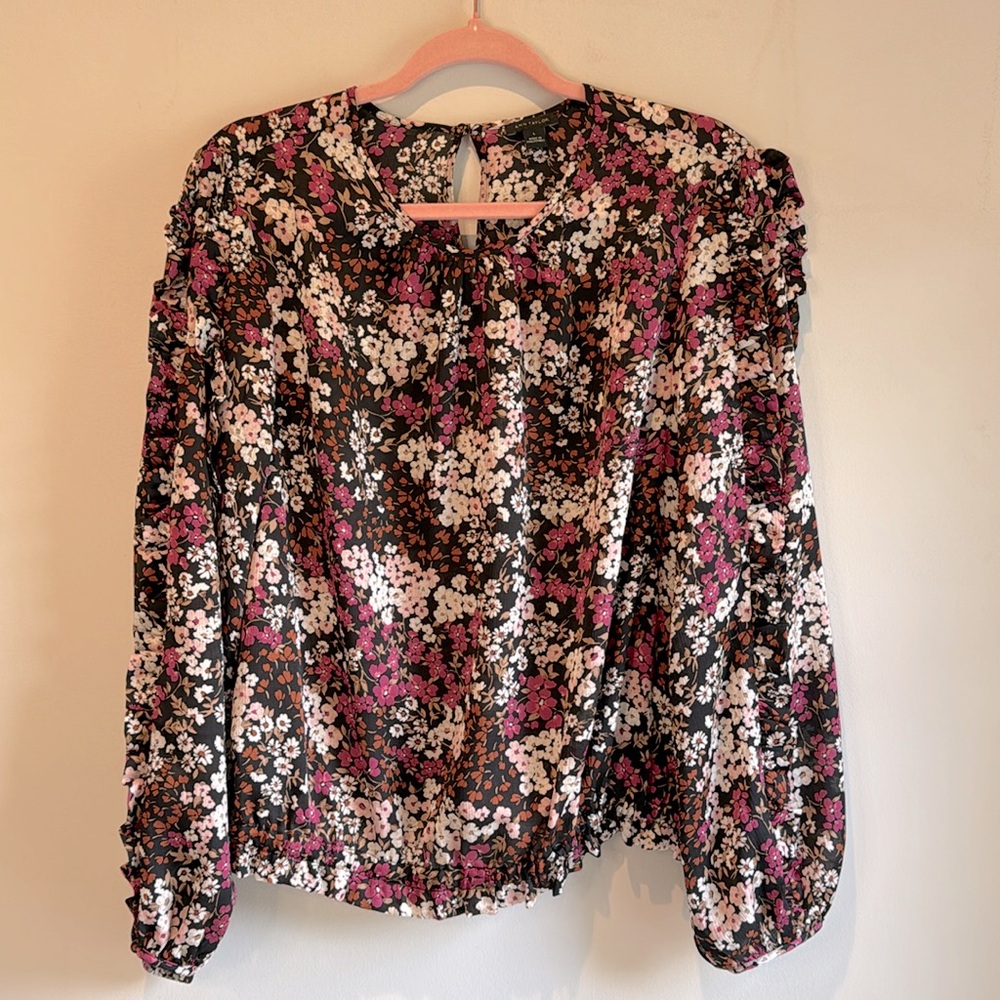 Ann Taylor Ruffle Floral